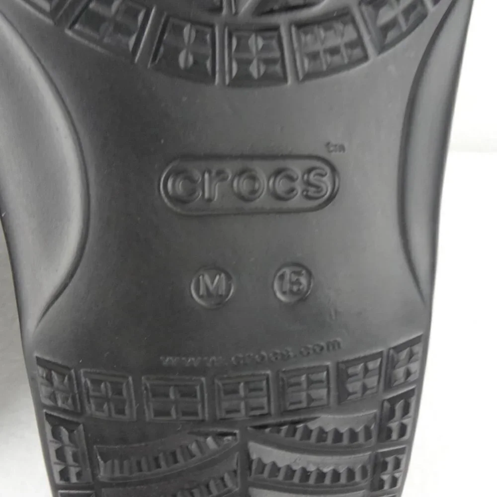 Crocs Animal Print Slides Men's Size 15 US Double Strap Sandals